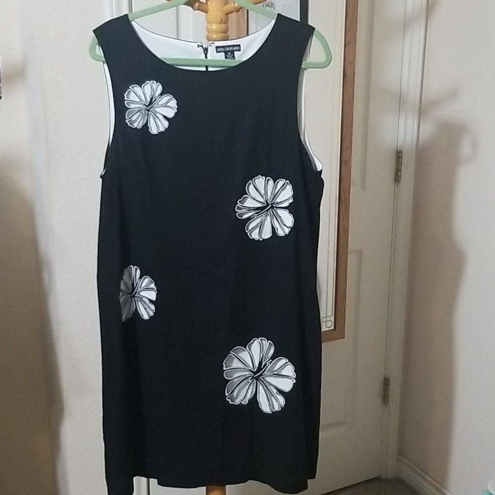 Nina Leonard Lily Print Dress